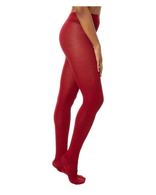 Wolford Merino Tights in Red Lyst