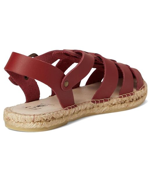Fly London Red Sowa551Fly Sandals, Leather/Rubber