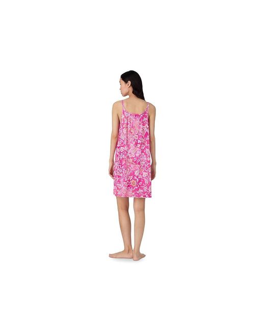 Ralph Lauren Red Double Strap Short Gown Clothing Xs (Us 0-2) Cotton/Viscose