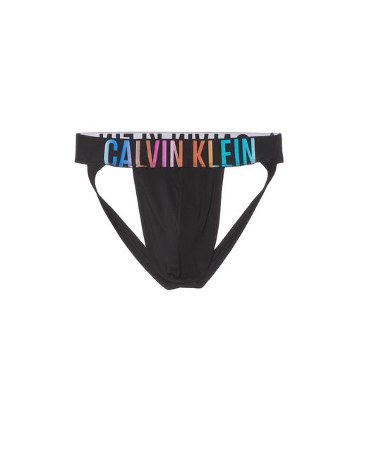 Calvin Klein Black Intense Power Pride Micro Underwear Jock Strap for men