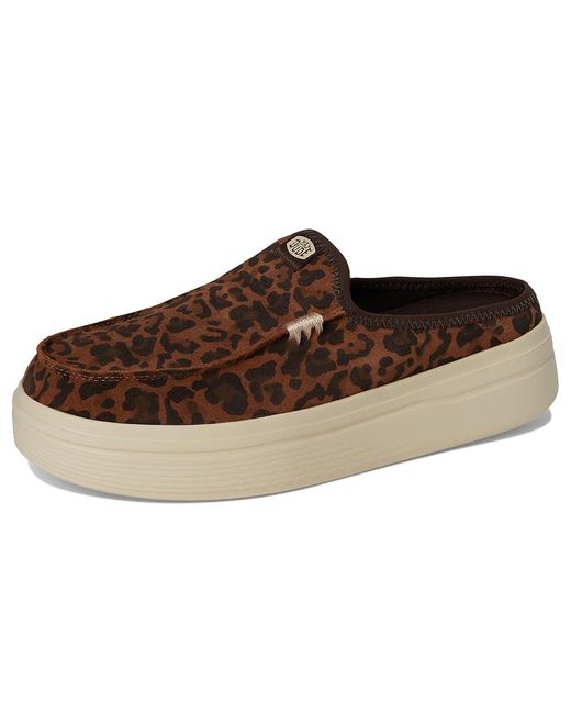 HeyDude Brown Austin Lift Classic Shoes, Suede