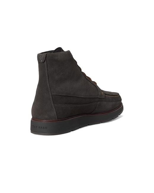 Cole Haan Black Muir Moc Tall Boots Boots Raven Suede/Raven Waterproof 10.5 D for men