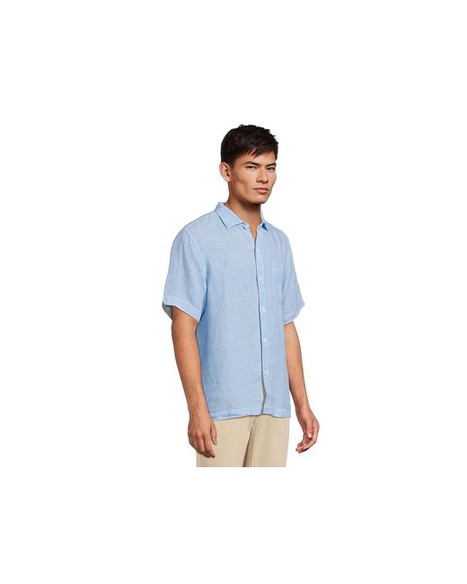 Tommy Bahama Blue Short Sleeve Paradise Breezer T Shirt, Linen for men