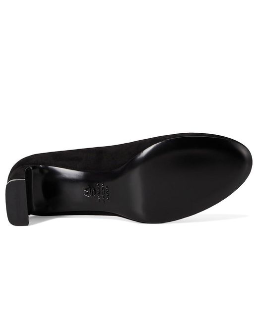 Stuart Weitzman Black Babette Pump 60 Dress Sandals, Leather