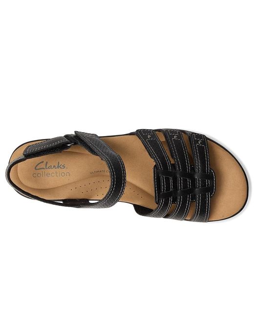 Clarks Black Elizabelle Kay Flat Shoes 10 D