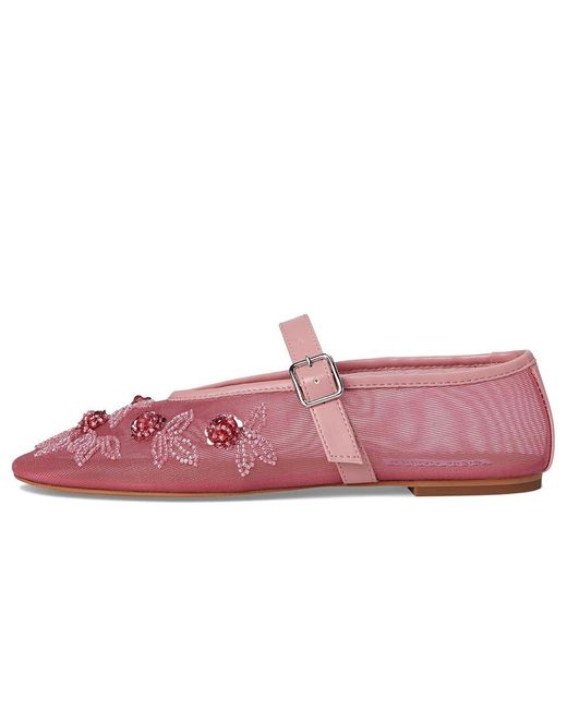 Steve Madden Red Dreaming Flat Shoes, Mesh
