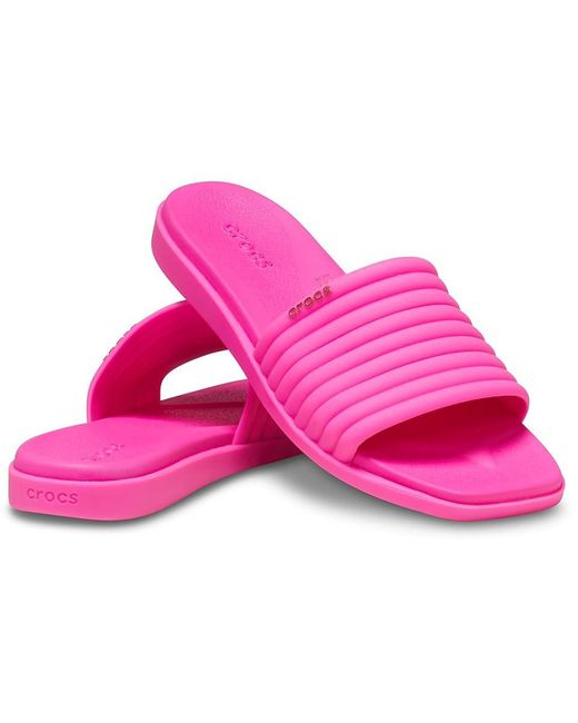 CROCSTM Pink Miami Slide ( Crush) Sandals