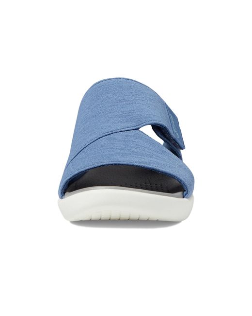 Bzees Blue Carefree Wedge Sandals