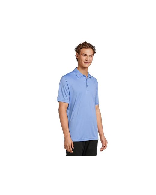Callaway Apparel Blue Tournament Short Sleeve Polo Clothing, Polyester for men
