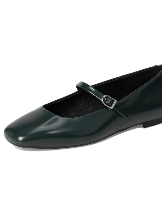 Ecco Black Margot Mary Jane Ballerina Ballet Flat Shoes, Leather