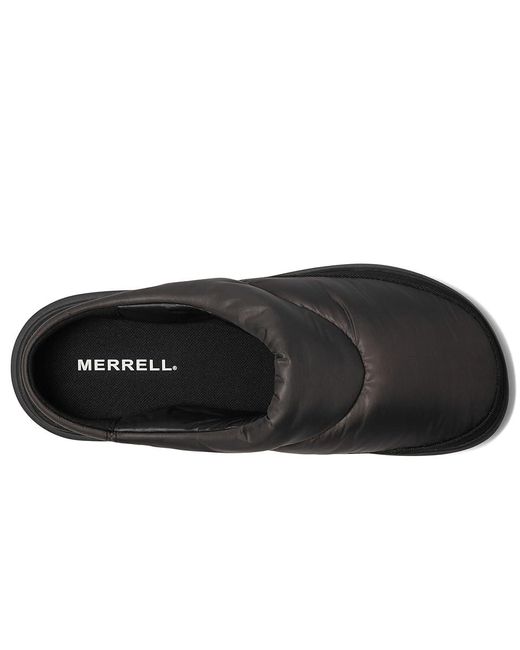 Merrell Black Hut Moc 2 Quilted Slide Slippers, Eva for men