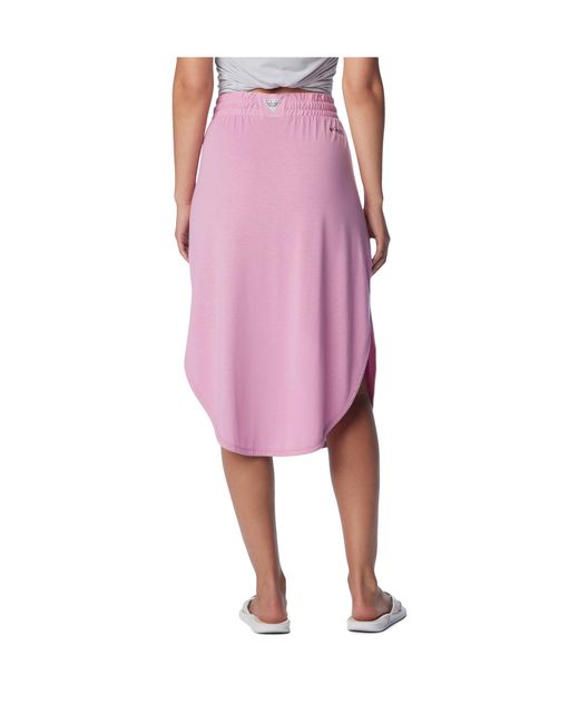 Columbia Pink Slack Water Knit Skirt