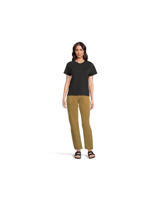 Prana Black Everyday Vintage Washed Short Sleeve T-Shirts Clothing, Cotton