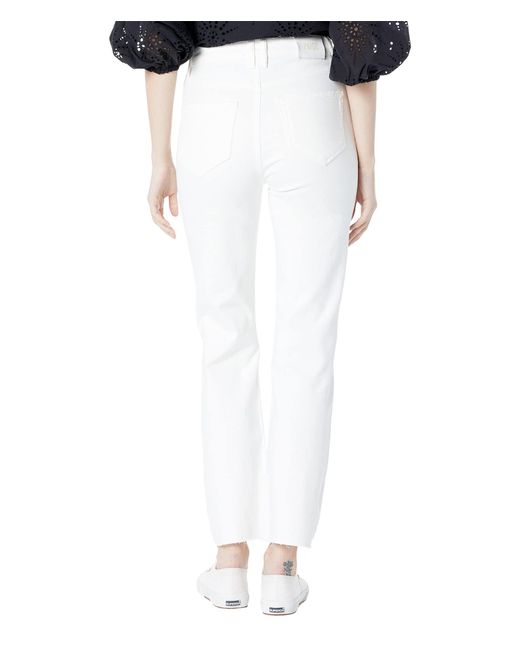 PAIGE Denim Stella Straight W/ Raw Hem 