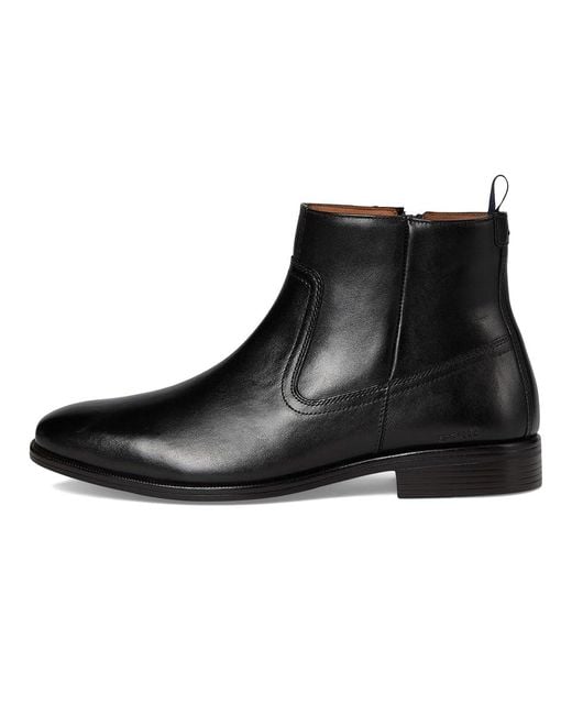 Johnston & Murphy Black Reeve Zip Boots Boots 14 M (D) Leather for men