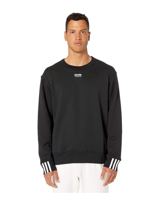 Adidas Originals Black Vocal Crew Sweatshirt for men