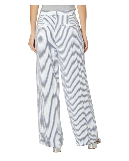 Madewell Gray The Harlow Wide-leg Pant In 100% Linen