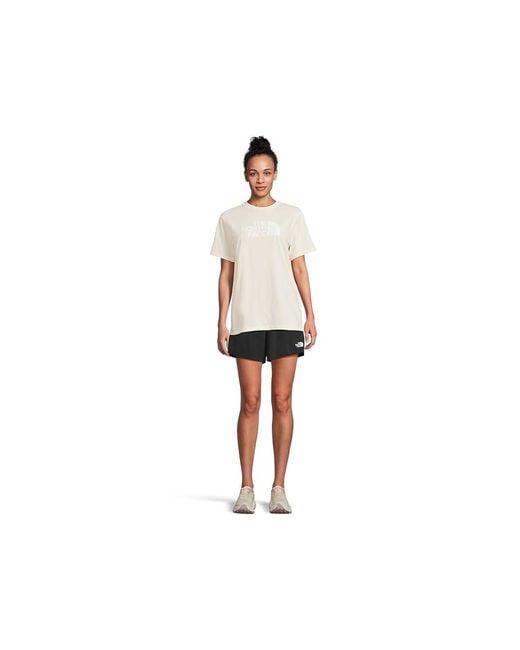 The North Face Black Short Sleeve Core Half Dome T-Shirts Short Sleeve Pullover Dune/Tnf, Cotton