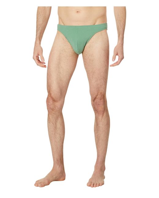 2xist Blue 2(x)ist Modal Rib Hip Bikini (stone Green) Underwear for men