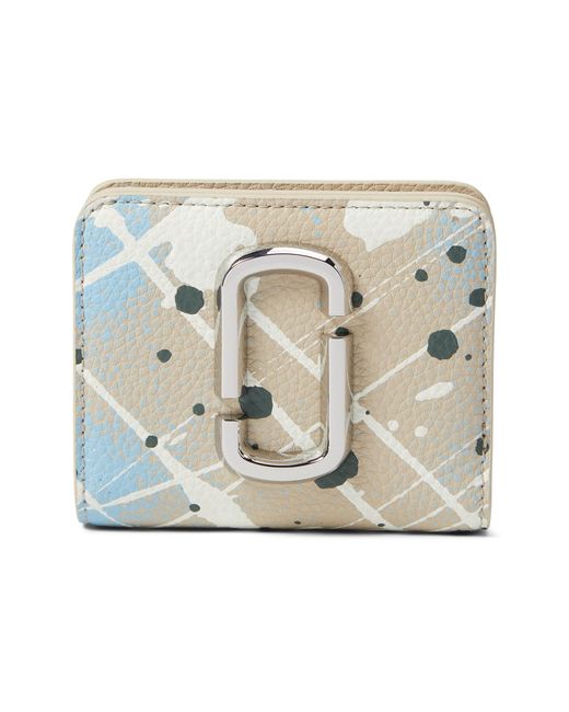 Marc Jacobs Leather Snapshot Splatter Paint Mini Compact Wallet Lyst