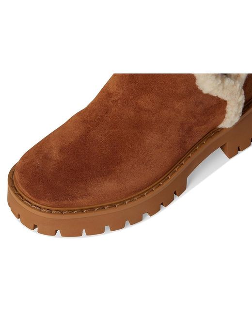 MICHAEL Michael Kors Brown Asher Flat Bootie Boots, Leather