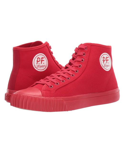 PF Flyers Red Center Hi - Fourth Of July