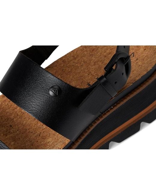 Reef Black Vista Luxe Liah Wedge Shoes 8 B