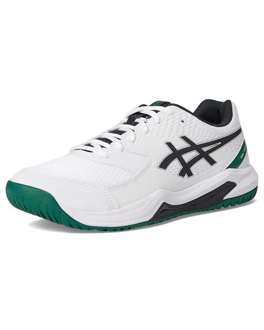 Asics White Gel-Dedicate 8 Wide Cross Training Shoes/Midnight 8 Ee for men
