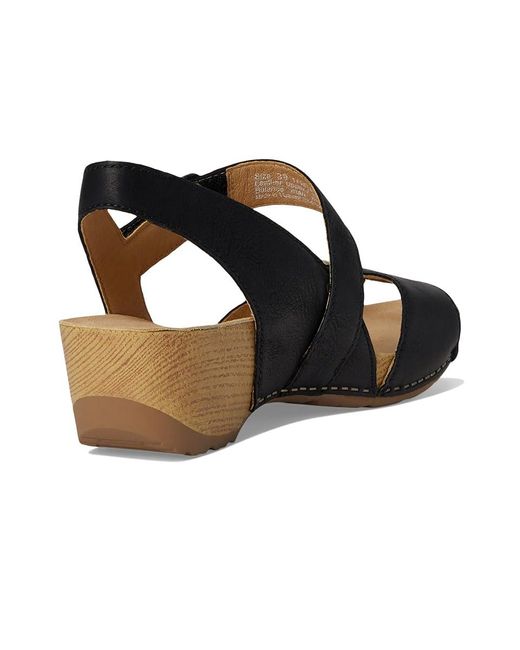 Dansko Black Trinity Sandals, Leather