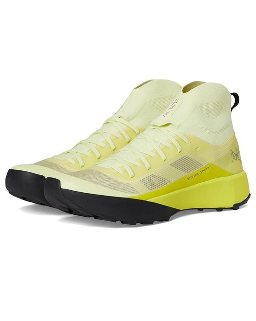 Arc'teryx Yellow Vertex Speed Climbing Shoes Dark Ray/Euphoria 9.5 B