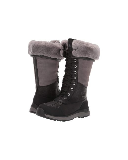 UGG Leather Adirondack Tall Boot Iii in Black Leather (Black) - Lyst