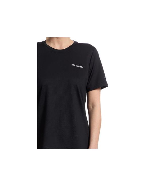 Columbia Black Wild Springstm Short Sleeve Clothing, Elastane/Polyester
