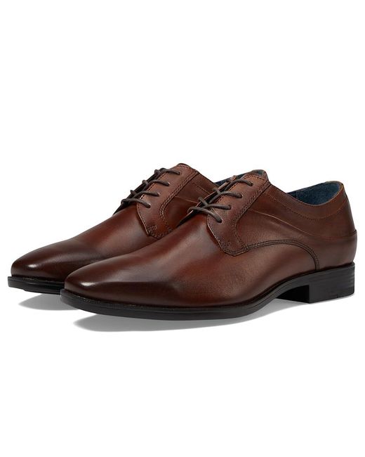 Johnston & Murphy Brown Gibbons Plain Toe Lace Up Wing Tip Shoes 9 M (D) Leather for men