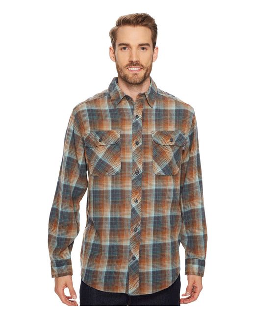 Woolrich Miners Wash Flannel Shirt in Green for Men | Lyst