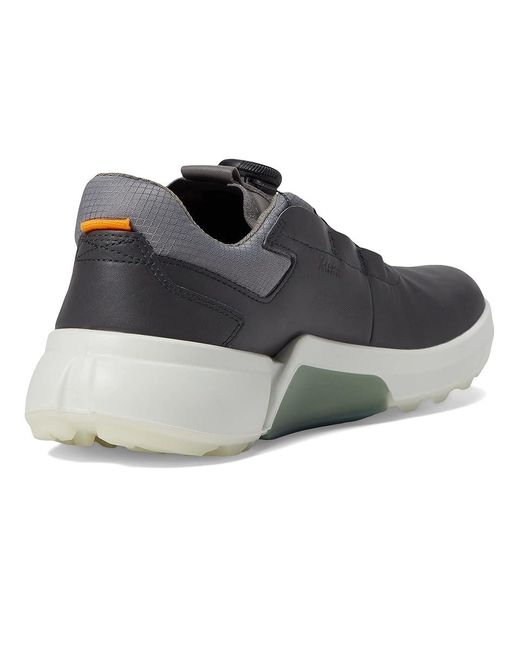 Ecco Black Biom H4 Boa Gore-Tex(R) Waterproof Golf Hybrid Golf Shoes (Magnet/Frosty Cow Leather) Shoes for men