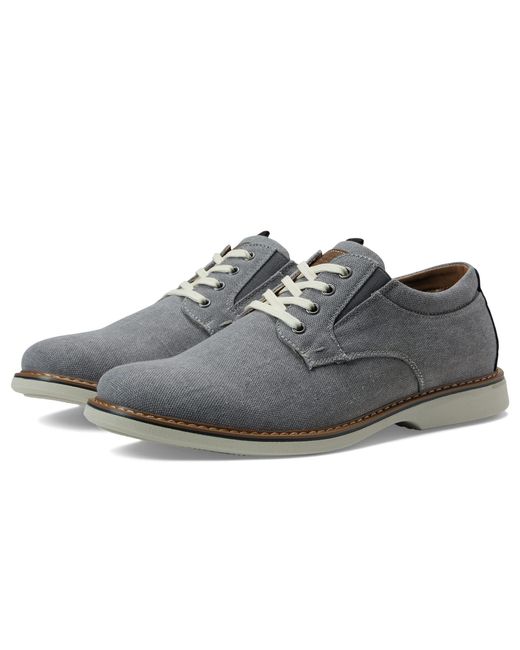 Nunn Bush Otto Canvas Plain Toe Oxford in Gray for Men | Lyst