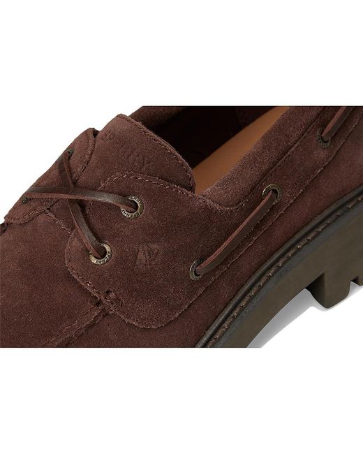 Sperry Top-Sider Brown Ao 2 Eye Lug Shoes 8 M (B) Leather