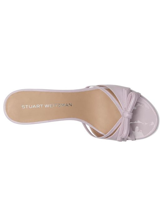 Stuart Weitzman Black Felicity Slide 50 Sandals, Leather
