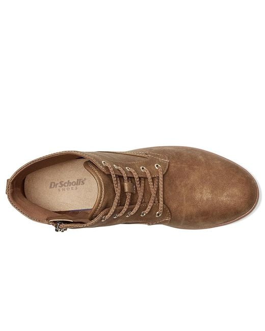 Dr. Scholls Brown Northstar Lace-Up Short Boots Boots, Synthetic