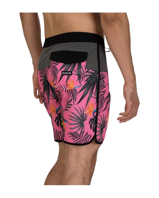 Hurley Synthetic 18 Phantom Exotic Boardshorts in Pink for Men - Lyst