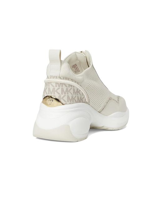 MICHAEL Michael Kors Metallic Zuma Slip-On Trainer Shoes, Synthetic