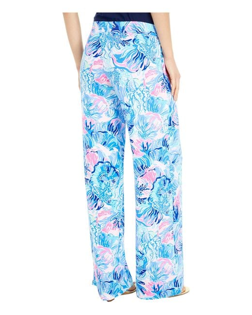 Lilly Pulitzer Synthetic Lorena Breezy Palazzo Pants in Blue - Lyst