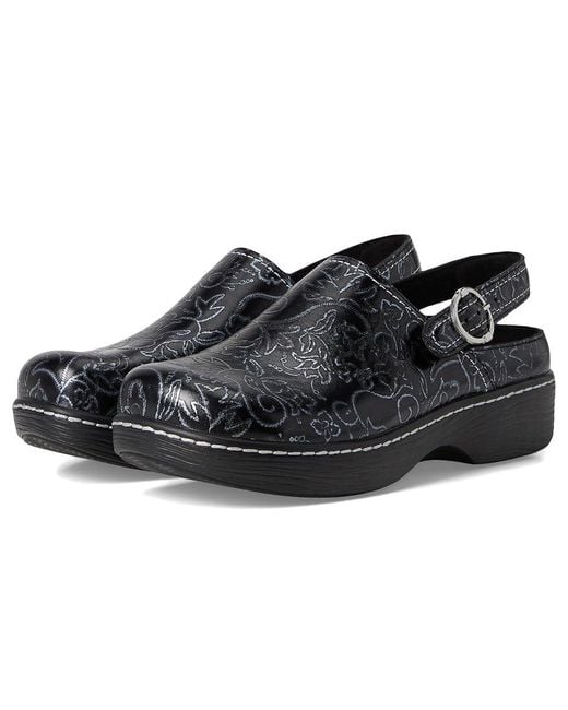 Alegria Black Olie Flat Shoes, Leather