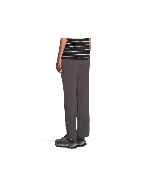 L.L. Bean Black Access Trail Straight Leg Pants Outerwear, Nylon/Spandex