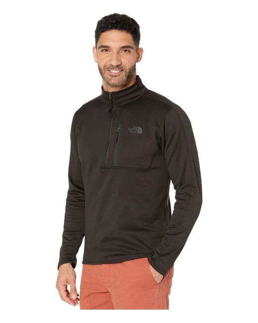 men's the north face canyonlands full zip black