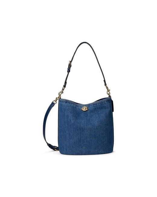 【COACH】Willow Soft Small Denim Bucket Bag Willow Soft Bucket Bag in Denim : r/Coach