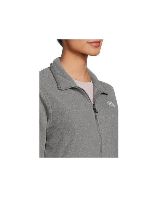 The North Face Gray Glacier Fleece Jacket Coat, Polyester