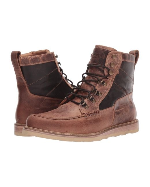 Lucchese Brown Lace-up Range Boot for men
