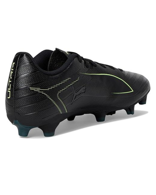 PUMA Black Ultra 6 Play Firm, Artificial Ground Soccer Cleats Soccer Shoes/Fizzy Light/ Terrain 9.5 D for men