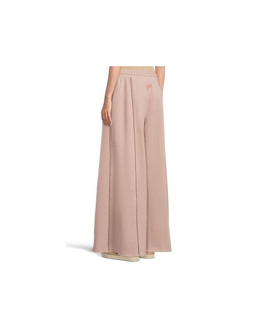 Ugg Pink Classic Wide Leg Pants Clothing, Cotton/Polyester